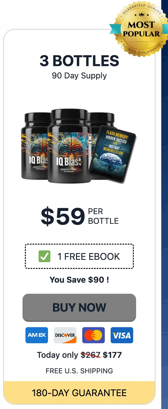 IQ Blast Pro three bottles order