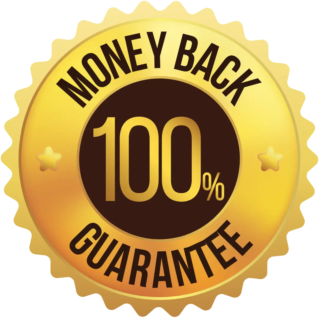 IQ Blast Pro guarantee badge